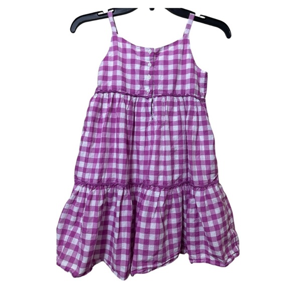 Janie and Jack Purple White Tiered Casual Sundress - Picture 2 of 10